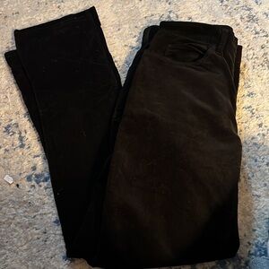 Michael Kors Sz 28 Black corduroy five pocket slim pants